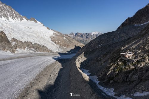 Refuge et glacier d'Argentière
