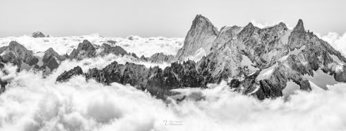 Depuis l'Aiguille du Midi